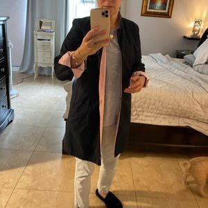 INC reversible navy and pink coat